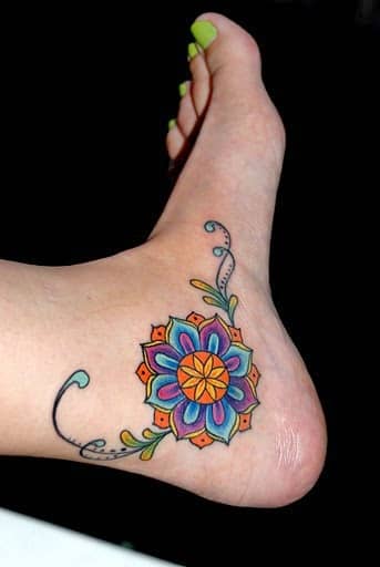 Colourful kids tattoos 